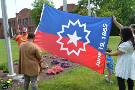 Read more about the article Springfield College Celebrates Juneteenth with Flag Raising Ceremony